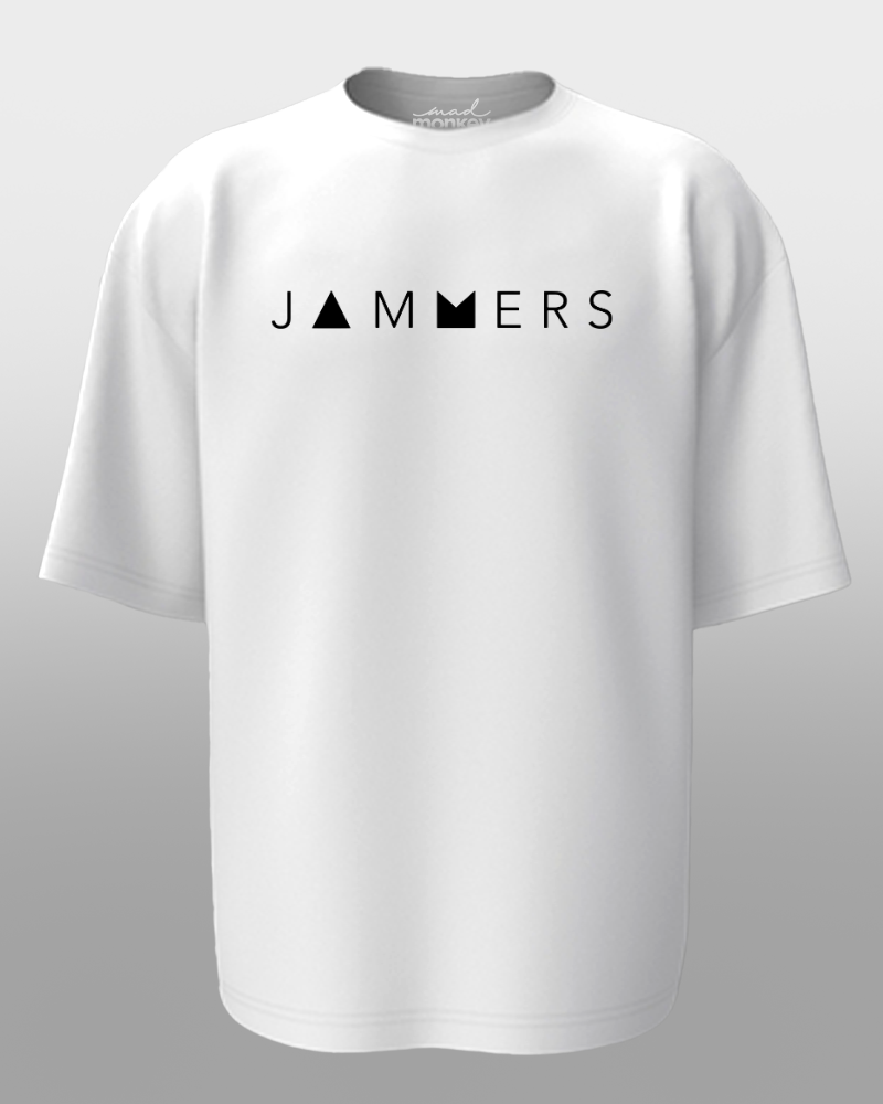 Oversized JAMMERS : Unisex White T-shirt