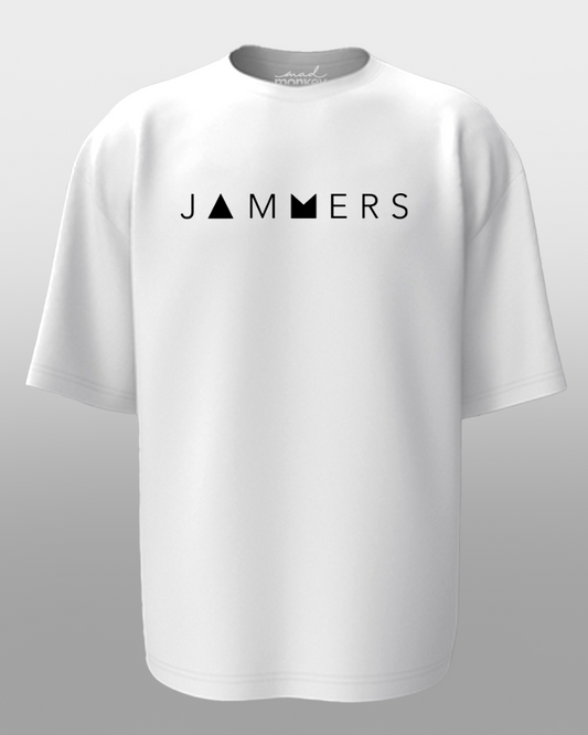 Oversized JAMMERS : Unisex White T-shirt