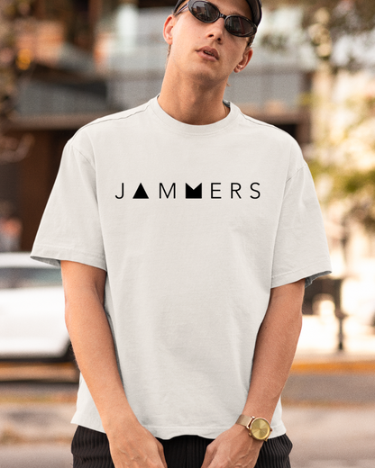 Oversized JAMMERS : Unisex White T-shirt