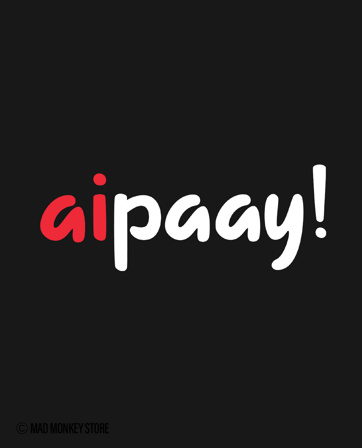 Aipaay Unisex T-shirt Black