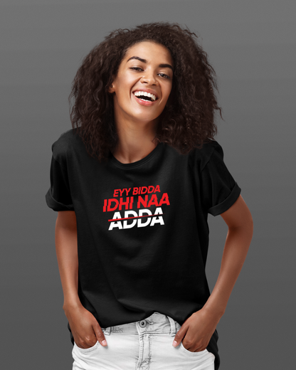 Eyy Bidda Idhi Naa Adda - Allu Arjun Unisex T-shirt Black