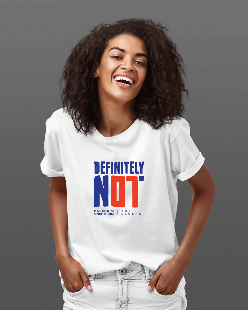 Definitely NOT MSD White Unisex T shirt Mad Monkey