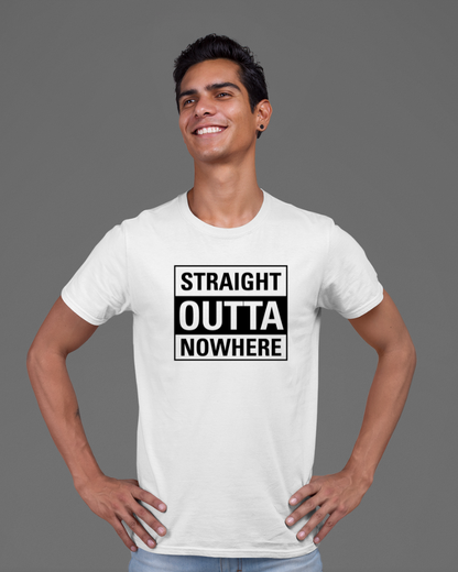 Straight Outta Nowhere Unisex T-shirt White